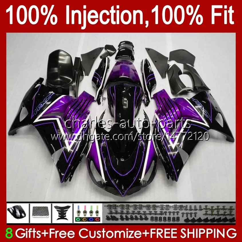 Body for Kawasaki ZZR1400 14 R ZX14R 06 07 08 09 10 11 63HM16 Flames Red ZZR 1400 ZX-14R ZX 14R 2007 2008 2008 2009 2010 2011 Fairing