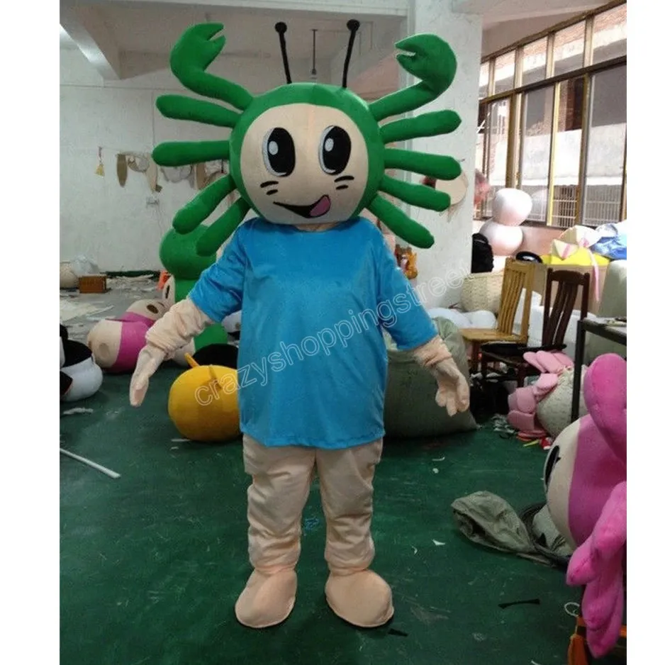 Halloween Belle mascotte de crabe Costume de qualité supérieure Dessin animé Anime Thème Caractère des adultes Taille de Noël Carnaval fête d'anniversaire Outfit d'extérieur