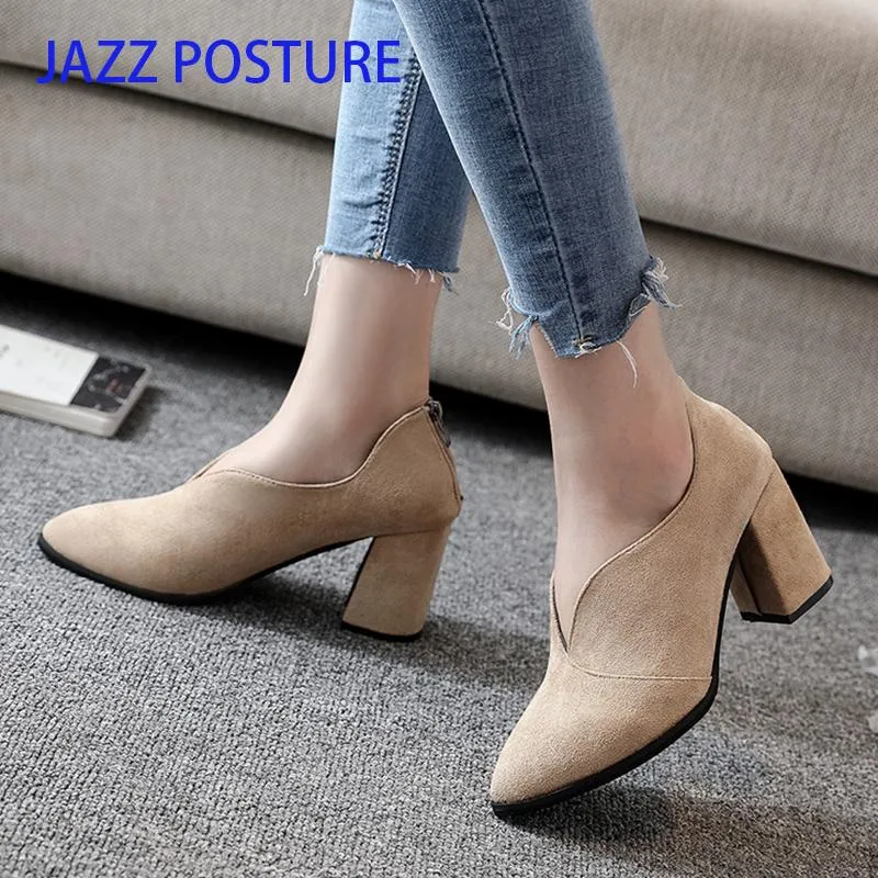 Acquistare Donne Scarpe Autunnali Alto Tacco Quadrato Punteggiatura Punta  Sexy Moda V Bocca Pompe Profonde Casual Z456 Vestito Economico | Consegna  Veloce E Qualità | It.Dhgate