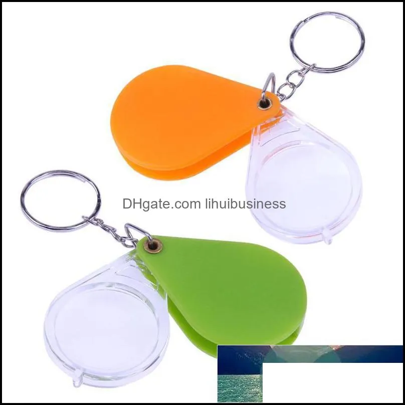 1PC Portable Mini Pocket Jewelry Magnifier Magnifying Glass Loupe Travel Camping Magnifier Supplies