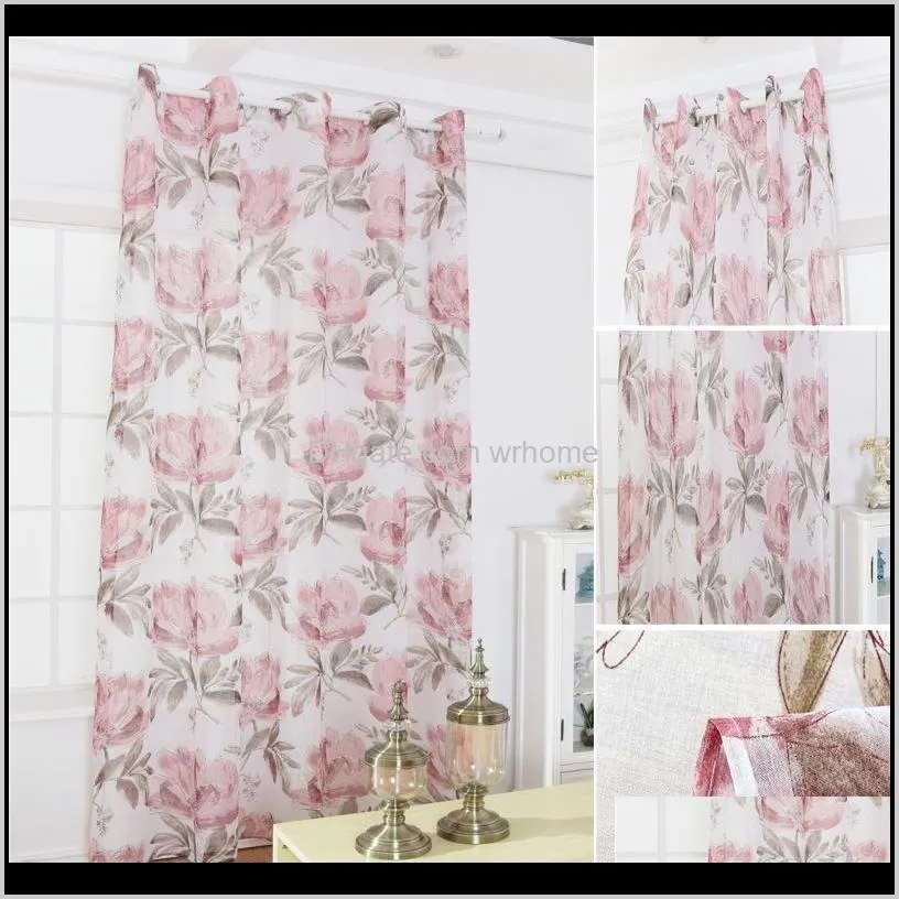 100 * 250 CM & 100 * 200 CM new design for home decoration Peony flower screens printed screens1