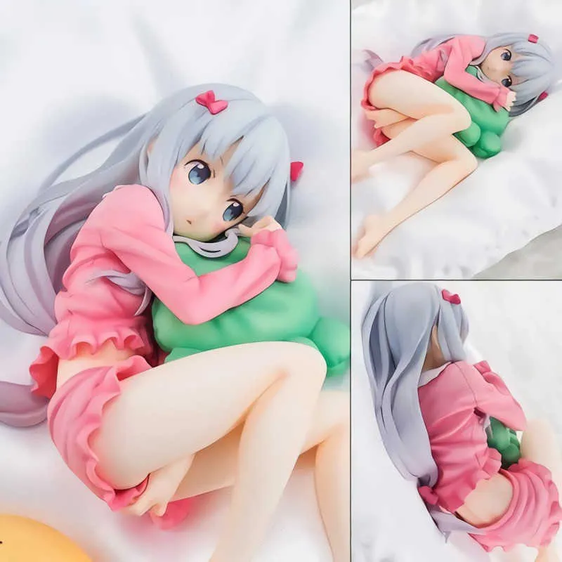 Figurine d'anime Eromanga Sensei Sagiri Izumi Position de sommeil PVC figurine d'action modèle à collectionner jouets poupée cadeau Q0722