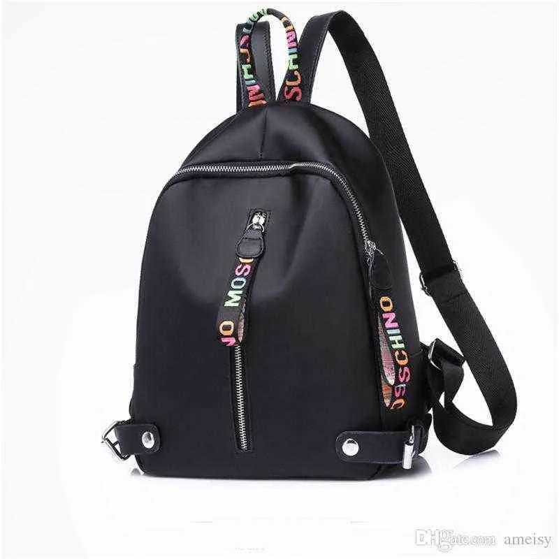 Sac à dos design pour femmes filles sacs à dos en nylon de grande capacité avec noir blanc rose 3 couleurs sac à dos de haute qualité Y1105