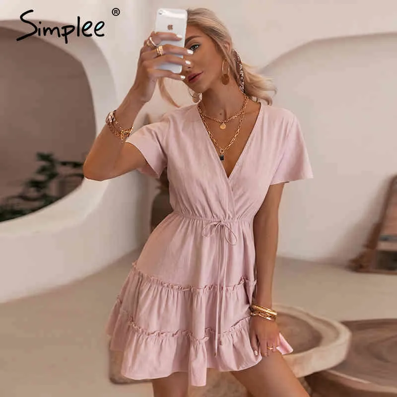 Baby pink hotsell casual dress