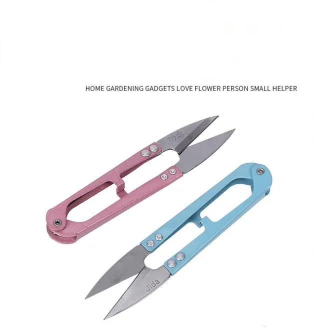 Stainless Steel U-Shaped Pruning Scissors - Gardening Tools for Plant ...
