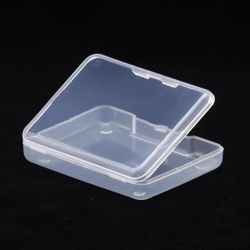 5 stks Collectie Container Case Sieraden Afwerking Accessoires Plastic Transparante Kleine Clear Store Doos met Deksel Opbergdoos 2039 V2