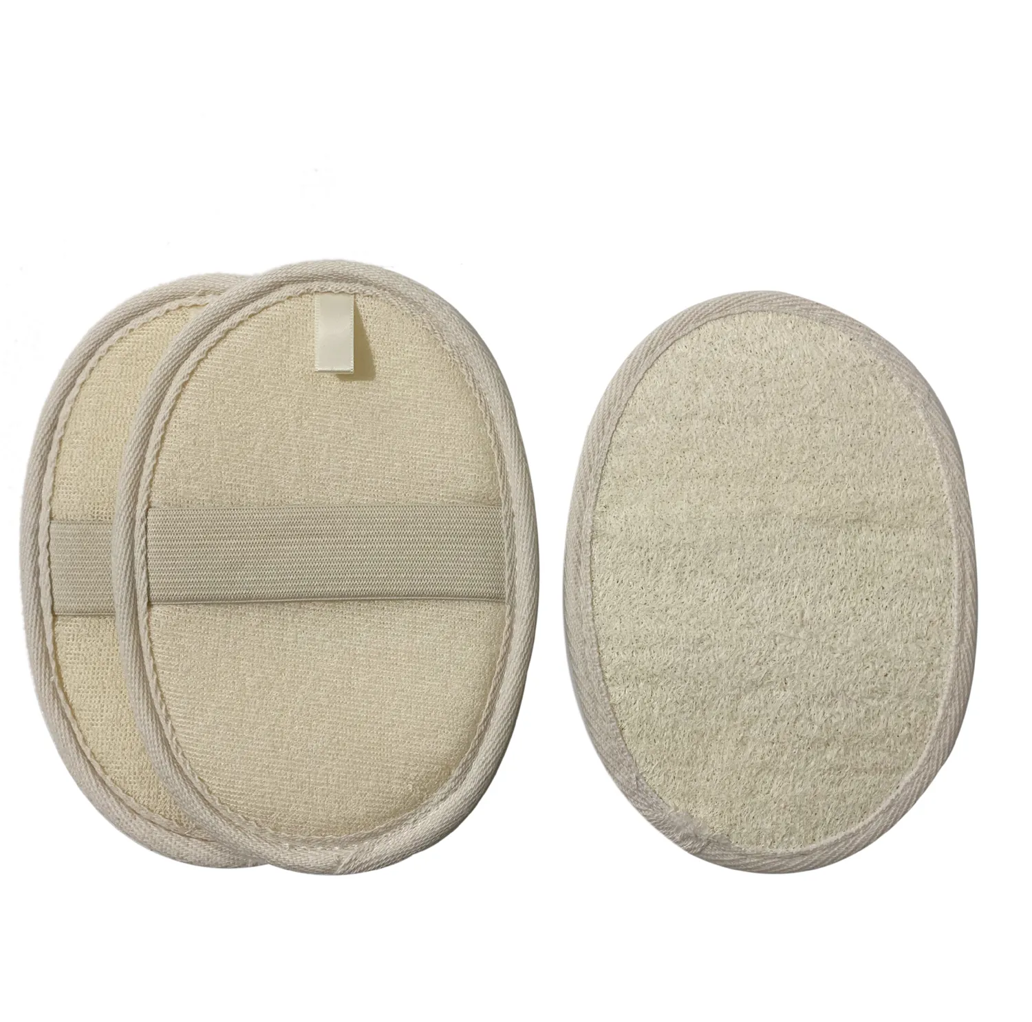 11x16cm naturlig loofah pad exfoliating luffa scrubber ta bort den döda huden perfekt för bad dusch och spa lager