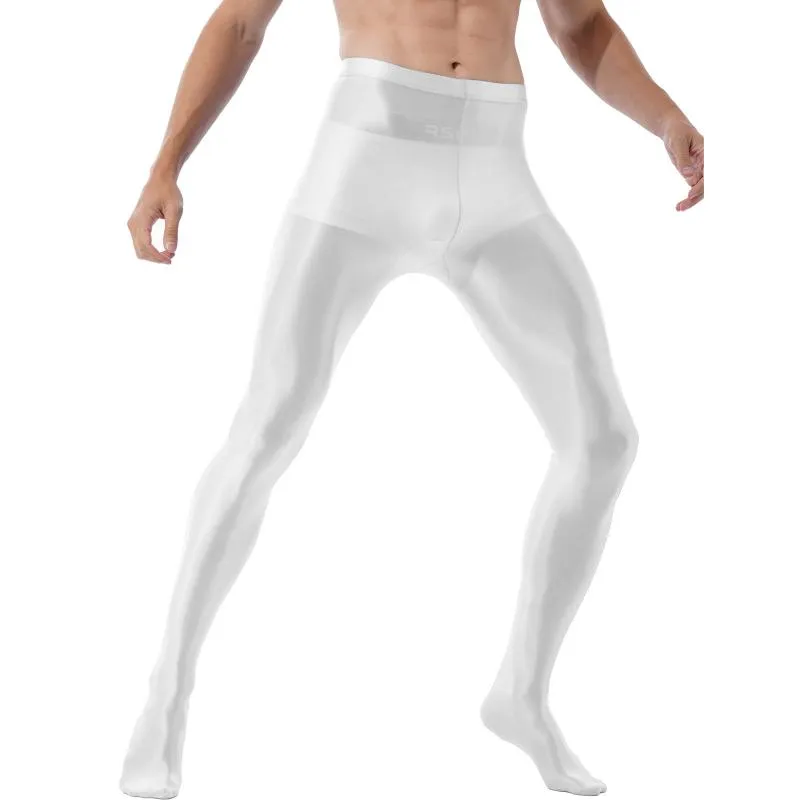 Mens Pants Men Fashion Sheath Glossy Pantyhose Ballet Dance Yoga