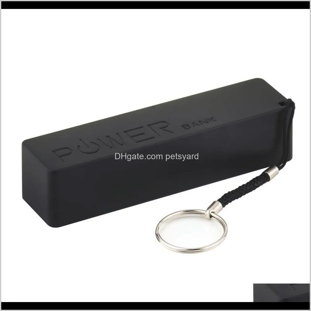 new2018 new portable mobile power bank usb 18650 battery  key chain for mp3 (no battery) new