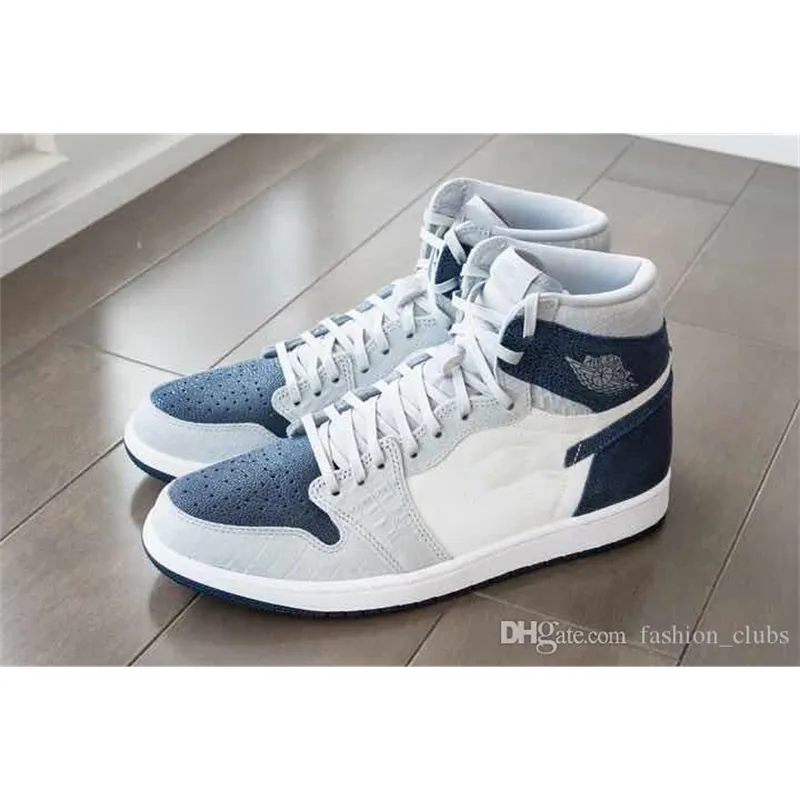 2020 new 1 1s PE Georgetown Hoyas Designer baskteball Shoes bule white Fashion Sport Zapatos 1s Sneakers with box