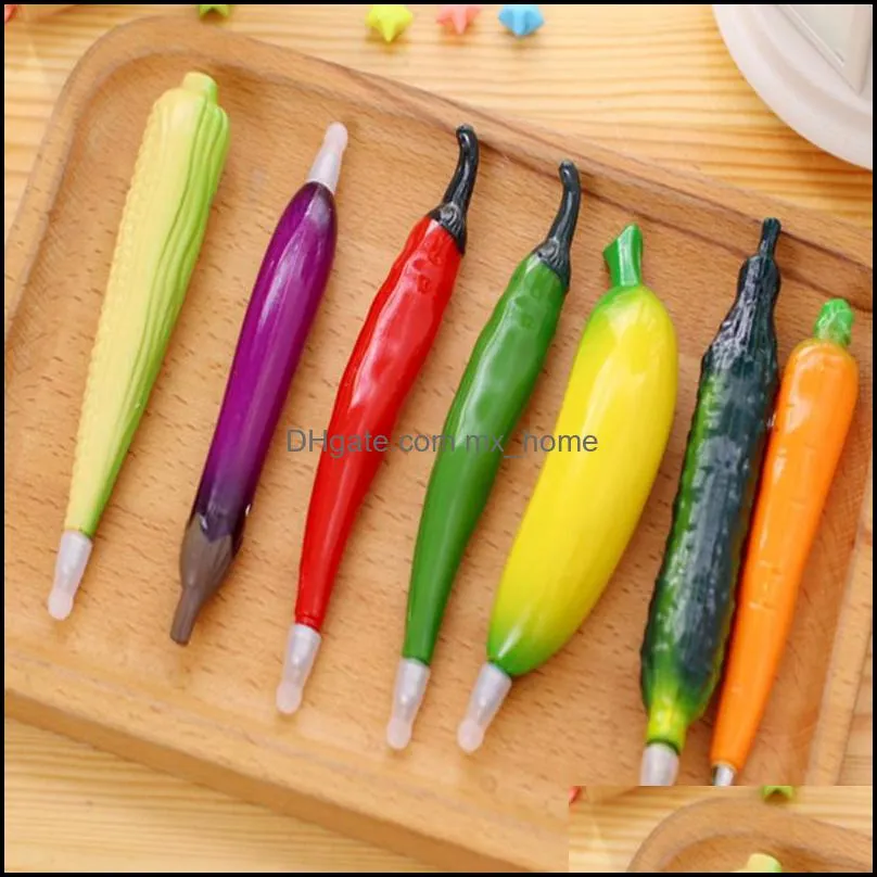 Vegetable Fruit Ballpoint Pens Creative Cartoon gel Ballpoint Pen 16 Style