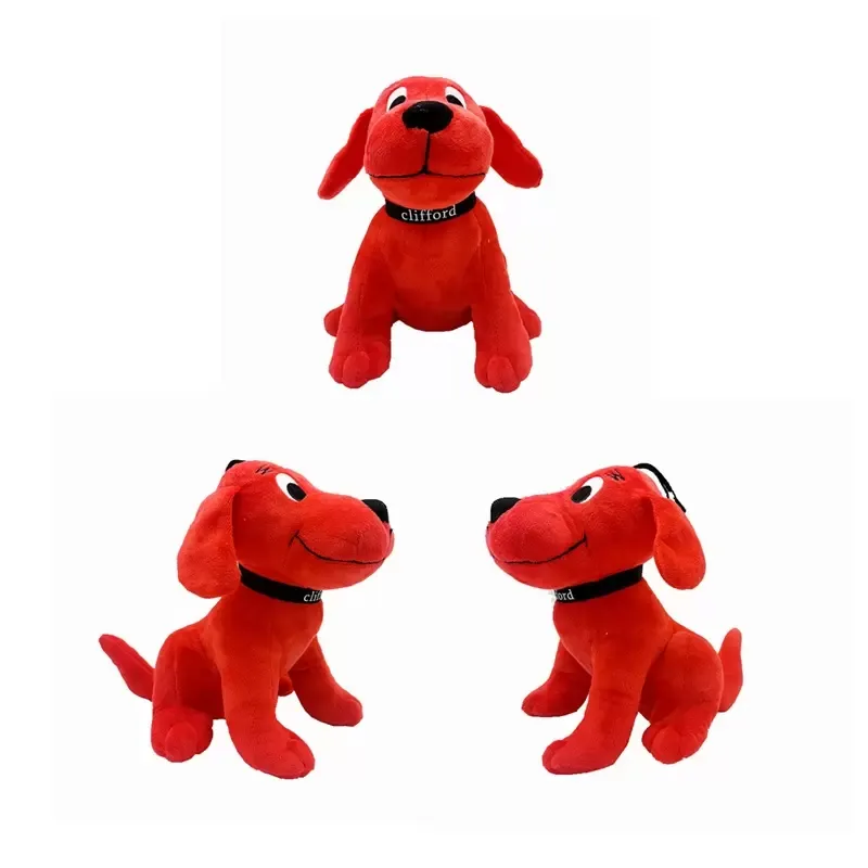 22cm kawaii brinquedos de pelúcia clifford o grande cão vermelho boneca desenhos animados anime bonito macio suave boneca natal brinquedo presente