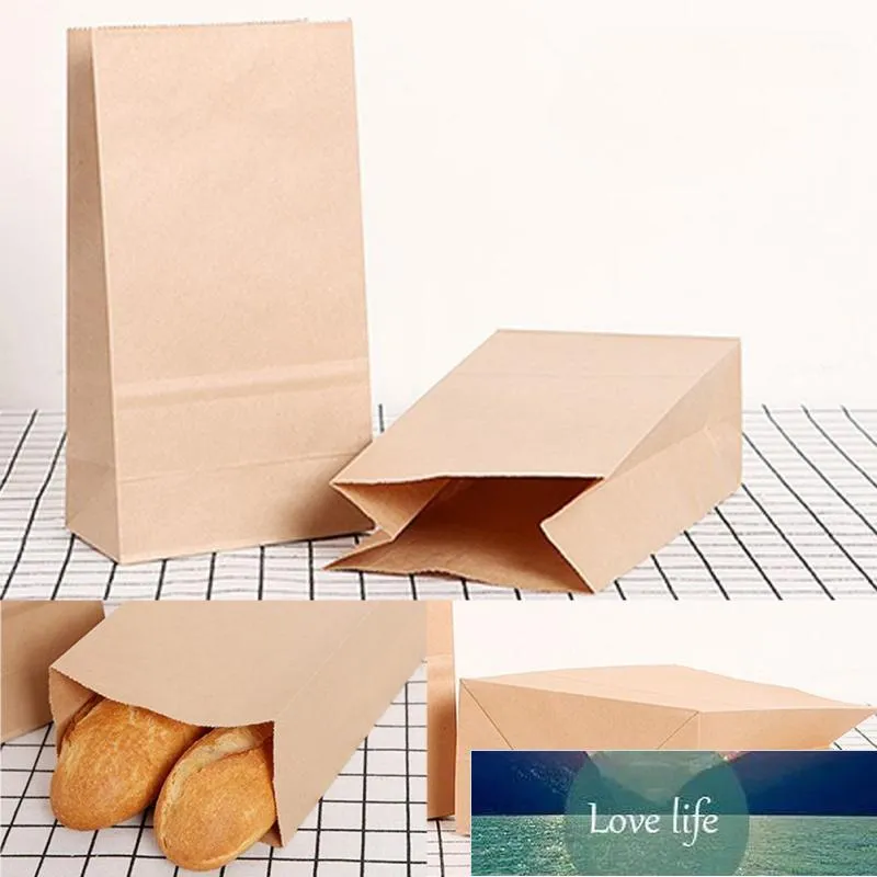 Presentförpackning Portable Kraft Paper Bags Small Bag Sandwich Bread Party Wrapping Miljövänlig 50PCS1 Fabrikspris Expert Design Kvalitet Senaste Style Original Status