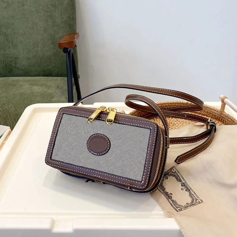 2022 Vintage Box Bags Retro Mens Designer Bag Men Hoge kwaliteit Schoudertas Women Luxe Crossbody Handtas Vrouw Koppeling Klassieke handtassen Handtassen