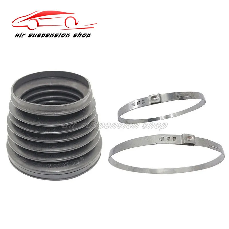 Air Shock Absorber Rubber Bellow Dust Boots Upper and Down Cover Rings for Mercedes- W211 E-Class 2WD Suspension