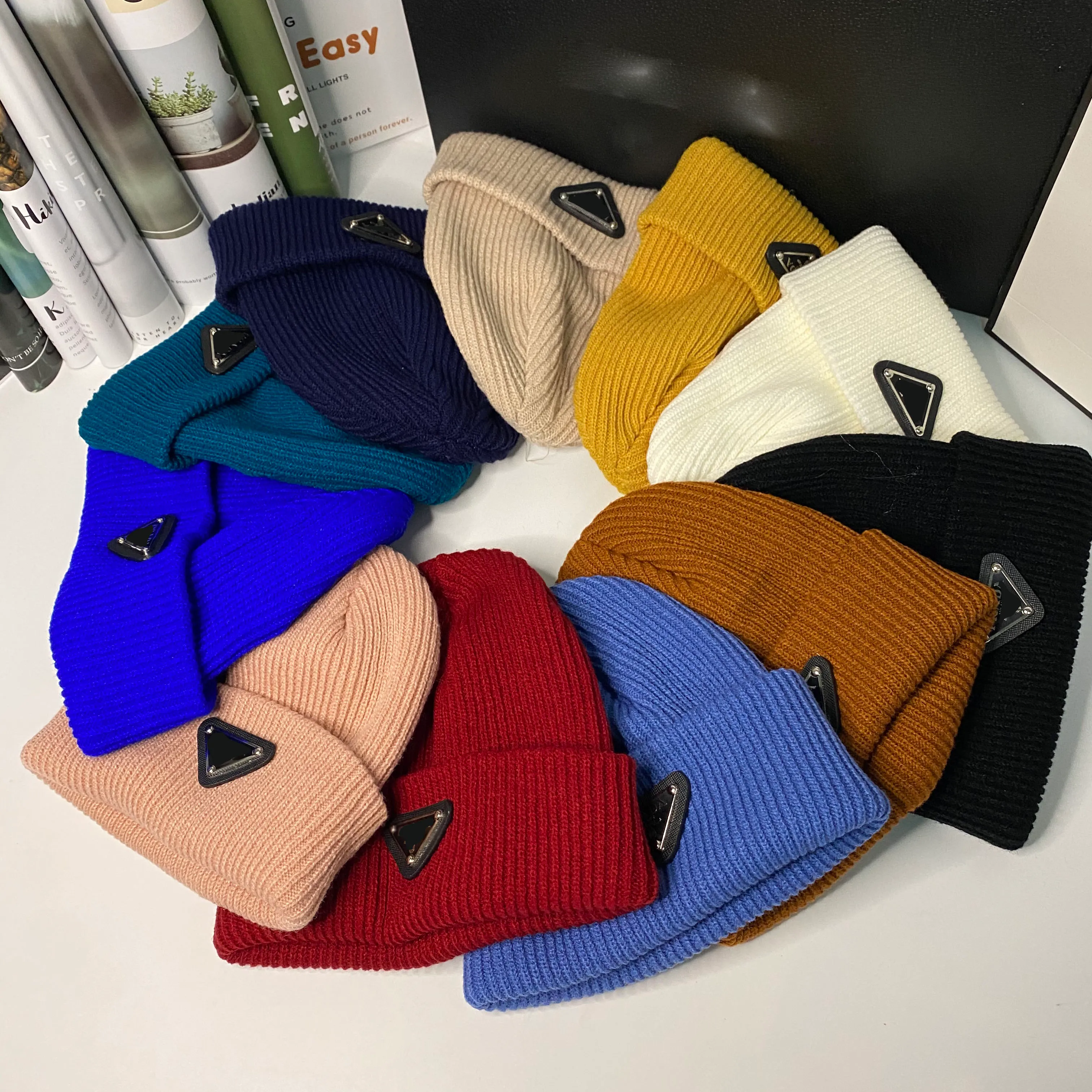 22SS Warme Beanie Mann Frau Schädel Caps Herbst Winter Atmungsaktive Ausgestattet Eimer Hut Kappe Top Qualität 11 Farbe