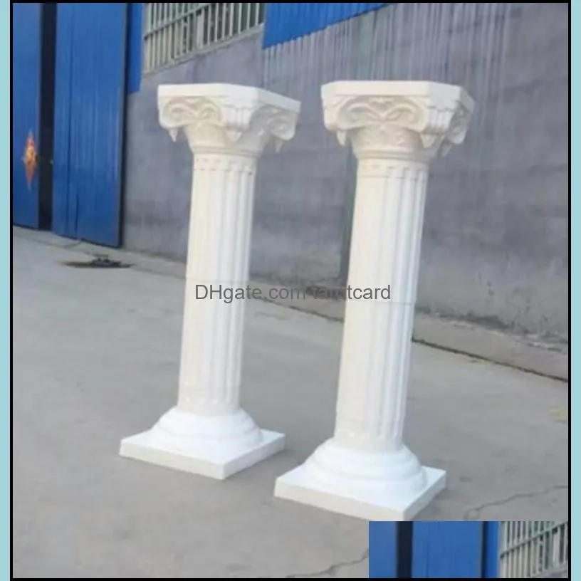 Upscale Style Roman Columns White Color Plastic Pillars Road Cited Wedding Props Event Decoration Supplies