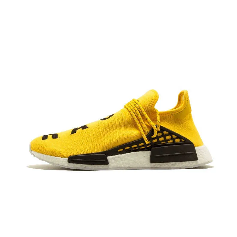 2019 New Human Race Scarpe da corsa per uomo Donna Design classico Bianco Giallo Rosso Verde Nero Scarpe da ginnastica da jogging Zapatos Scarpe