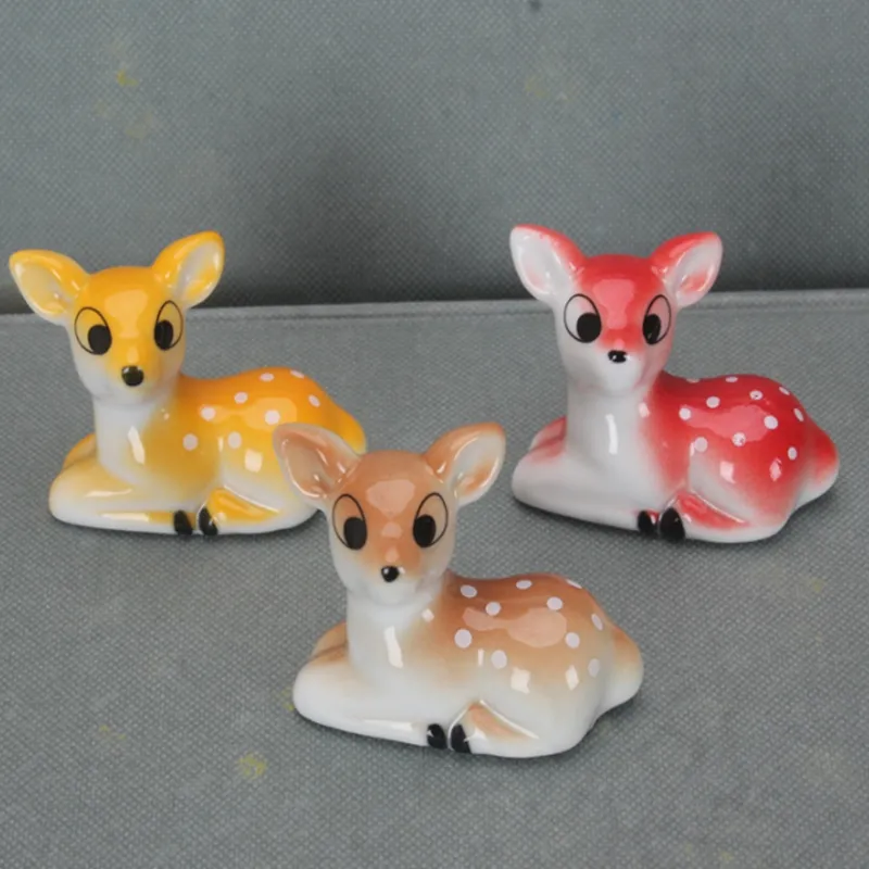 Lovly Cute Ceramic Deer Chopstick Uchwyt Zestaw Wsparcie Widelec Kawowa Łyżka Kreatywna Obiadowa Stoisko Kithchen Narzędzia
