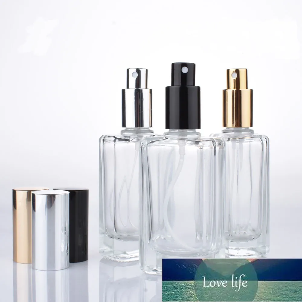 Transparant glas parfumfles 50 ml rhombus hervulbare fles lege cosmetische container spray draagbare hydraterende verstuiver fabriek prijs expert ontwerp
