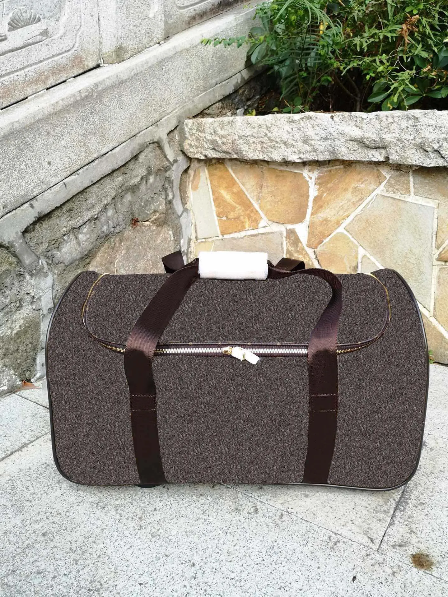 Twee rollende handbagage Dames Designer Travel Suitcase Horizon Soft Men Duffel Trolley Weekend Bag