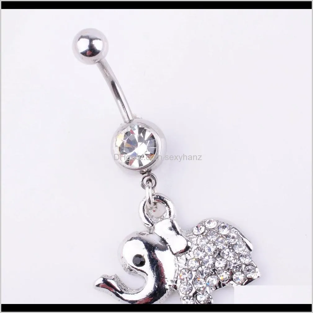 d0737 (1 color ) new belly rings flower dangle belly button rings body piercing navel rings stainless steel bars body jewelry