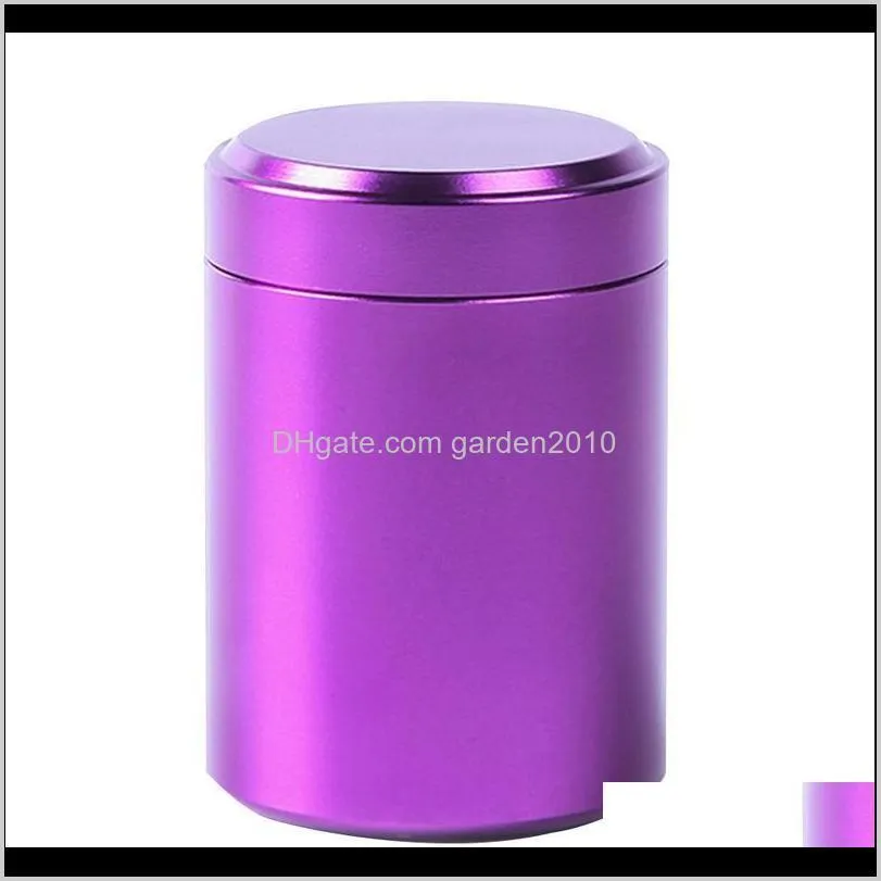 80ml mini metal box jewelry storage box aluminum can small travel portable container small jar sugar coffee caddy organizer