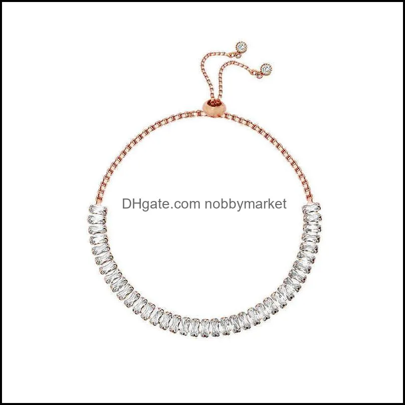 Korean fashion girlfriend Bracelet female ins minority design zircon chain bracelet simple temperament personalized jewelry