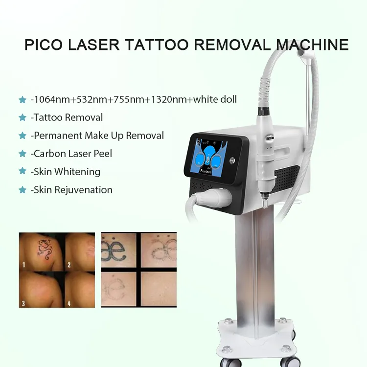 2021 Handheld Pico Laser ND YAG Tattoo Spot Usuwanie Pigment na Salon Spa