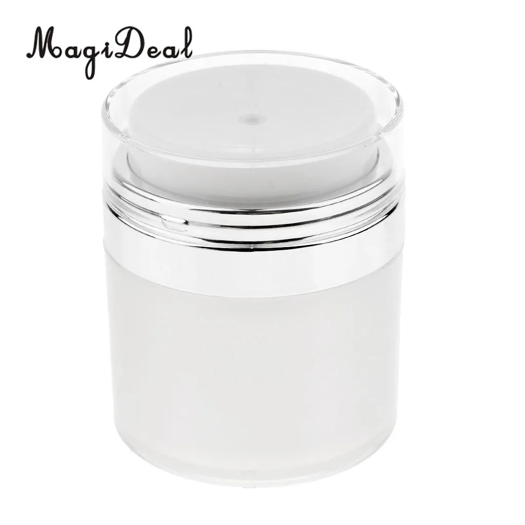 Empty Acrylic Face Cream Container Makeup Jars Cosmetic Pot Skin Care Pump Pressed Container for Travel