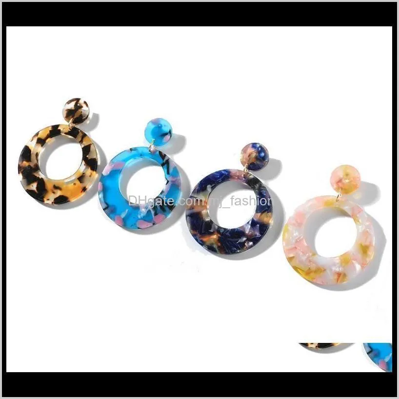  shipping new sweet round mixed color elegant trendy earring, cute stud earring for women ps0780