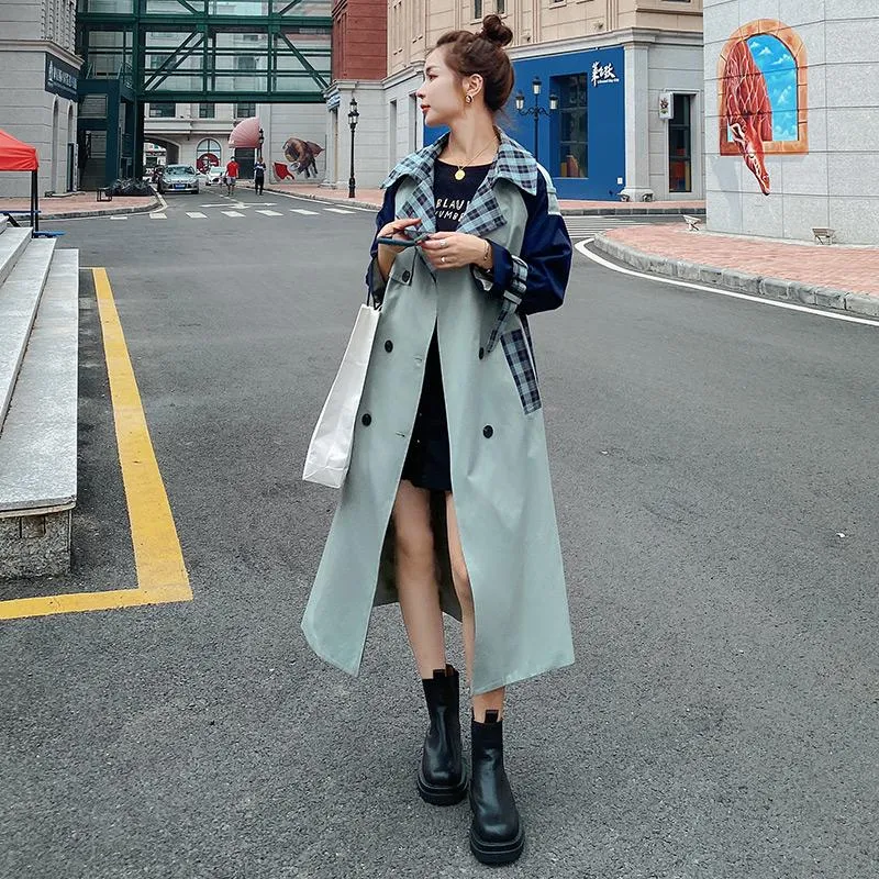 初回生産分 女性のトレンチコート21秋の長い包帯ウインドブレーカールーズカジュアルファッションコート女性高品質イギリス ノベルティつき Apparel Women S Clothing Viajealasostenibilidad Org