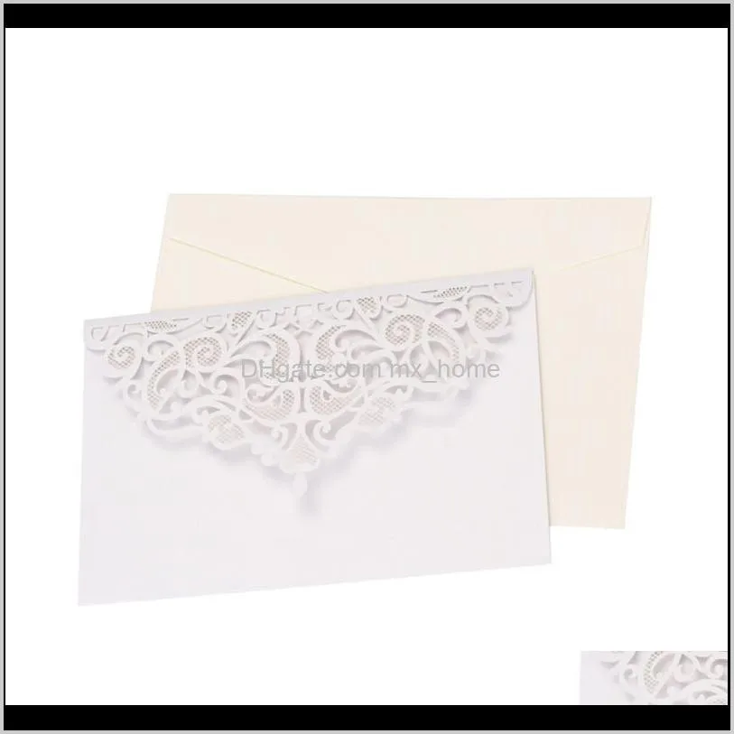 10 sets invitations european style romantic envelopes for wedding birthday business party