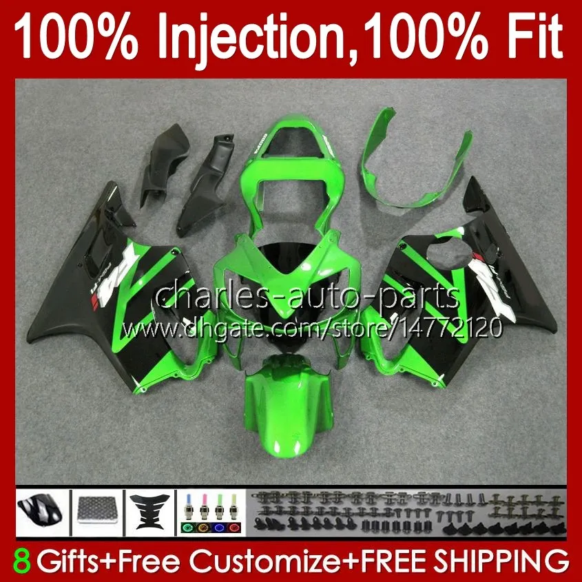 Honda CBR600F4I F4 I CBR600FS 01-03 Bodywork A6NO.171 CBR 600F4I 600 F4I FS CC 2001 2002 2003 CBR600 F4I 600CC 01 02 03注入型フェアリングメタルグリーン