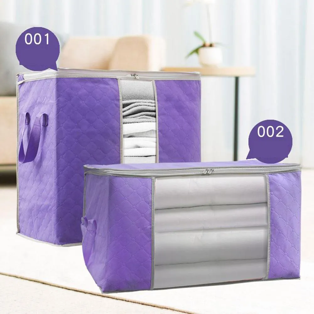 Portable Clothes Storage Bag Waterproof Folding Closet Organizer For Pillow Quilt Blanket Bedding Storages Box new