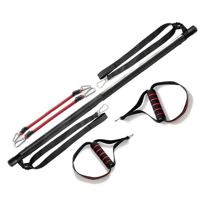 Portable Yoga Pilates Bar With Teslang Resistance Band Bar Home Fitness Exercise Equipment Training Kit H1026 From Yanqin10 9.26 DHgate.Com