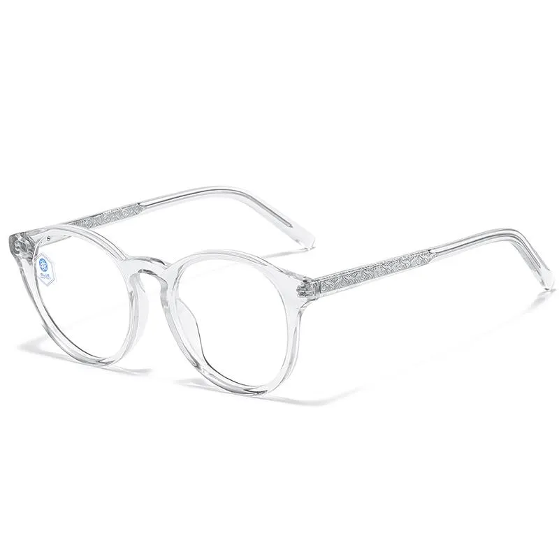Gafas de sol Unisex en stock Acetato Eyewear Hombre Marco femenino Eyeeglass Optical Super Anti Azul Luz BlueLight Bloqueo 3D Forma Gafas
