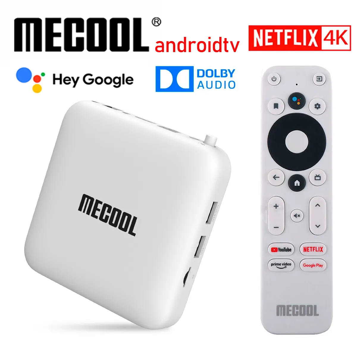 Mecool KM2 4K Android TVボックスAmlogic S905X2 2GB DDR4 USB3.0 SPDIFイーサネットWiFi HDR 10 Widevine L1 ATV TVBOX
