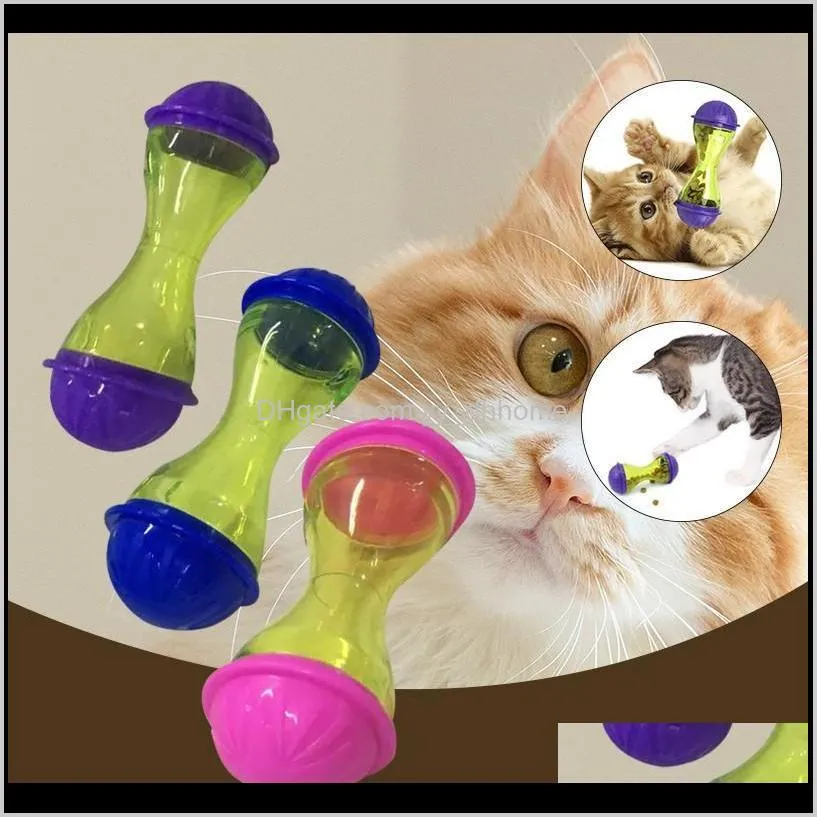 interactive cat toy iq treat ball smarter pet toys dispenser for cats playing training balls supplies