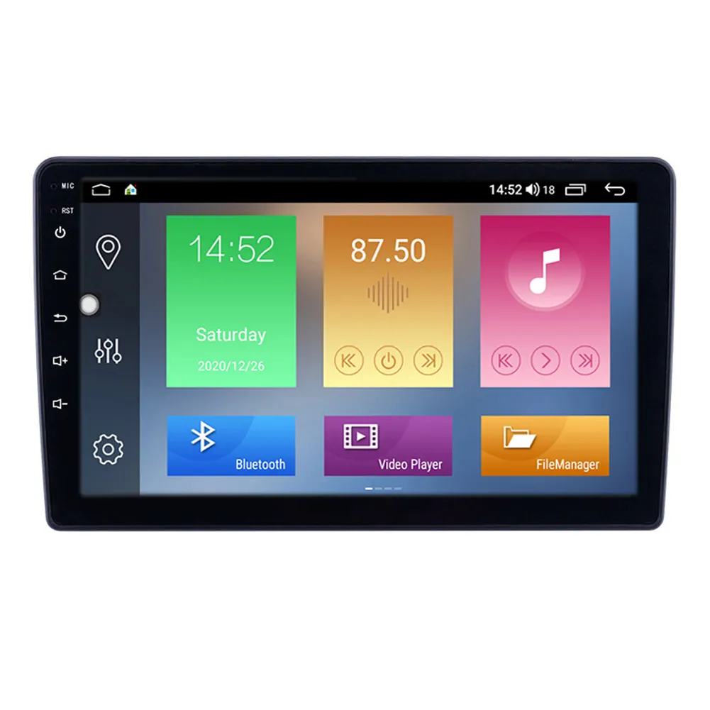 Araba DVD Stereo Multimedya Oynatıcı Mitsubishi Outlander 2004-2007 Için USB Wifi Destek SWC 1080 P 9 inç Android