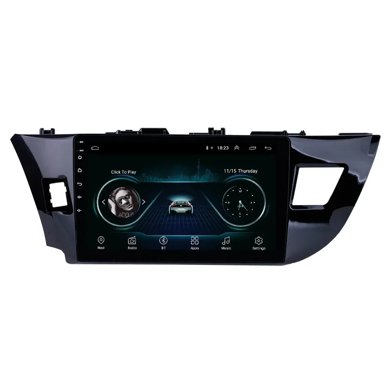 Car DVD Multimedia Player Android GPS 10.1 "2DIN Autoradio لتويوتا ليفين 2013-2015 دعم TPMS DVR OBDII USB SD 3G