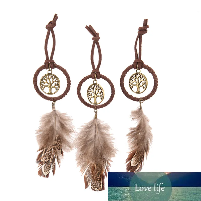 Ręcznie robione Mini Dream Catcher Feather Wiszące Dekoracji Wall Car Wiszące Ornament Key Chain Cena Fabryczna Ekspert Projekt Jakość Najnowszy styl Oryginalny status