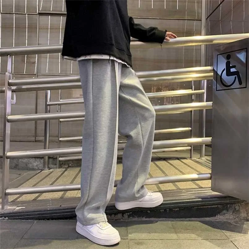 Sweatpants Men Straight Harem Pants Male Korean Man Loose Casual Pants  Autumn Streetwear CnOrigin Full Length Four Seasons 211201 From Lu006,  $28.91