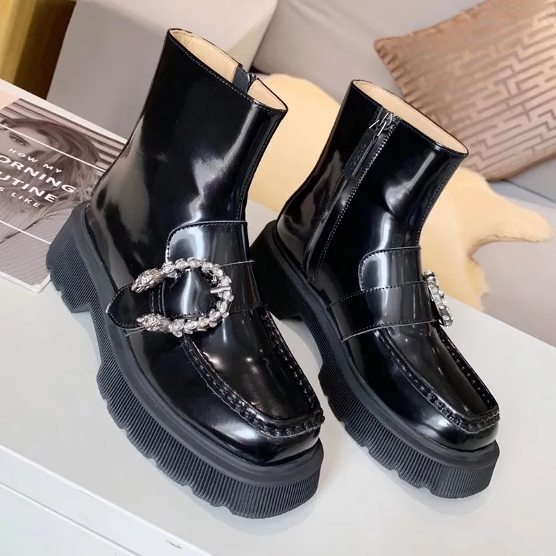 Desi gners Martin Boots Black Color Ankle Designers Women Highet Quality Winter Non Slip with box size35-40