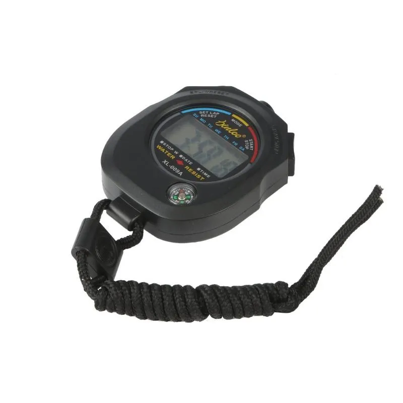Timer Wasserdichte Sport Stoppuhr Professionelle Handheld Digital LCD Chronograph Zähler Timer mit Armband