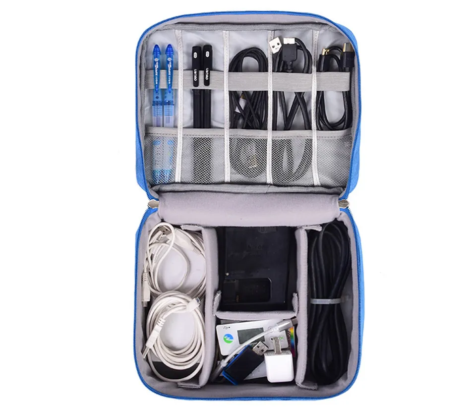 Travel Organizador Portable Digital Accessories Gadget Devices Organizer USB Cable  Tote Case Storage Bag Hot Sale (1)