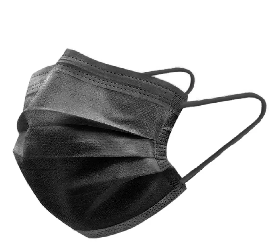 Mode Black Volwassen Individueel 50 stks / Pack Designer Gezichtsmasker 3 Lagen Wegwerp Beschermende Mascarilla Op voorraad DHL Schip 12 uur