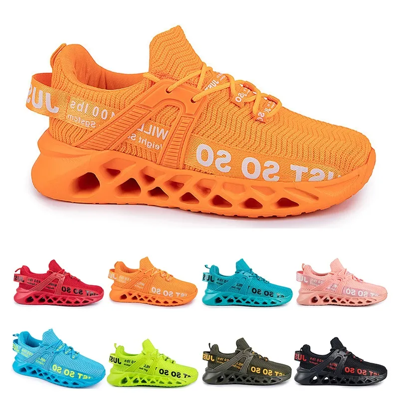 Running Shoes Mens Womens Stor storlek 36-48 EUR Mode Andas Bekväm svart vit Grön Röd Rosa Bule Orange Fyrtiofyra