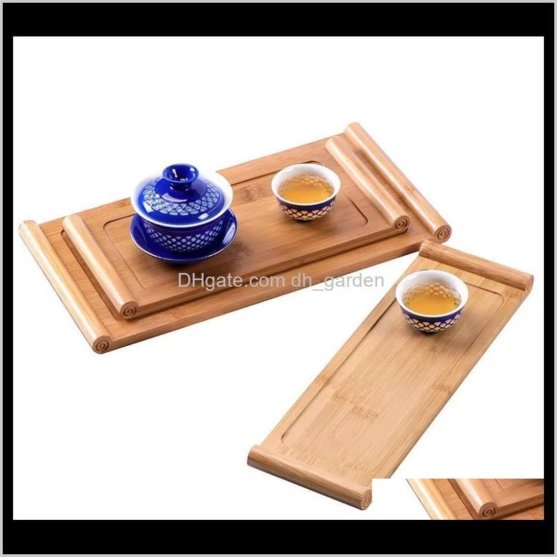 tea tray snack plate food table nature bamboo holder rectangle dessert board easy clean durable home supplies sn2040