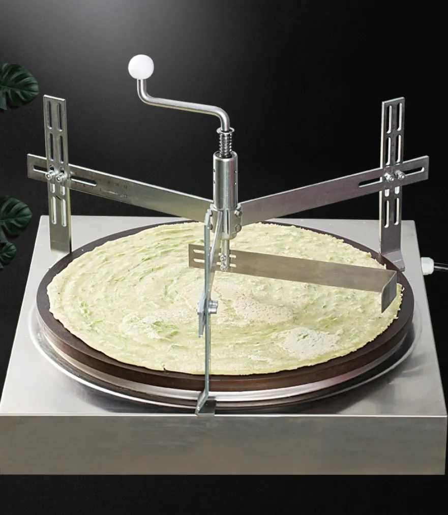 Crêpière en acier inoxydable, épandeur de pâte à crêpes, outils pour bâtons de crêpes, fournitures spéciales pour cantine de Restaurant